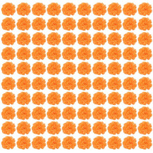 Capolini di Calendula Bulk, 100 Pezzi Teste di Fiori Artificiali per Ghirlande Artigianali, Fiori Finti di Calendula di Seta, Arancione