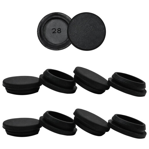 Bouchons en Silicone de 28Mm, 10 pièces, bouchons en caoutchouc
