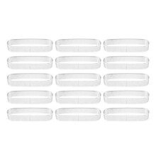 15Pcs Oval Tartlet Molds Perforated Tart Molds for Baking Stainless Steel Round Form Ring for Tart Mousse Pies Quiche