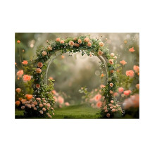 210 X 150 cm Fotografie-Hintergrund, Stoff, Kranz, Landschaft, Hochzeit, 3D-Party, Urlaub, Porträt, Fotografie-Hintergründe, D