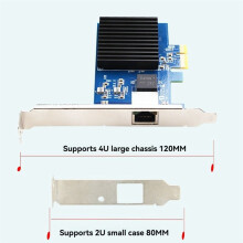 Tarjeta de Red PCIe NIC de 10 Gb con un Solo Puerto RJ45 y Chip RTL8127, Tarjeta de Adquisición de Visión PCI-Express X1 para Windows 10/11.