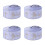 4Rolls Cloth Wire Ribbon with Delicate Patterns for Easter Crafts 5