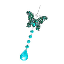 Crystal Suncatchers for Window Hanging Sun-Green butterfly pend