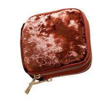 Premium Textile Jewelry Holder with Secure Zipper Pocket-SUGER1