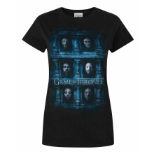 (Medium) Game of Thrones Short Sleeved T-Shirt (Womens Black)