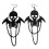 Boucles d'oreilles gothiques chauve-souris et crâne,-Section 1 1