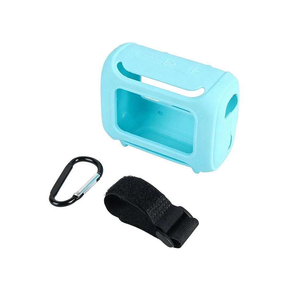 For Go 5 Speaker Silicone Protection Case Scratch Resistant Portable Speaker Carrying Case With Carabiner A 6033745075129