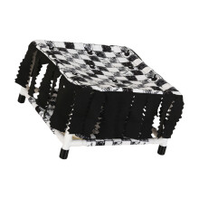 Guinea Pigs Resting Bed With 2 Tiered and Tassels Design-Black