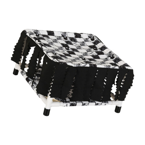 Small Animal Cage Resting Bed Shelter Cave Hideouts Place-Black