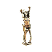 Medusa Gorgon Figurines Sculptures Metal Women-beauty and snake