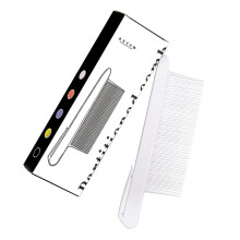 Hair Parting Tool With Special Curved Teeth For Firm Hold-White