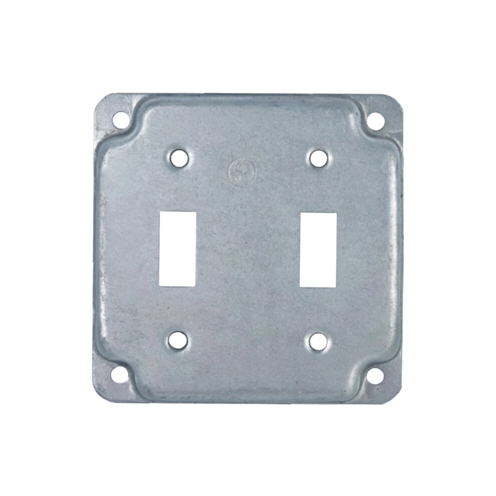Square Metal Box Panel Electrical Socket-Double toggle panel