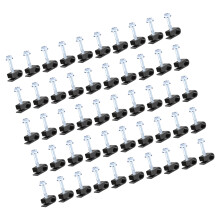 Cable Clips with Screws Fastener Power Cables Organizers-Black