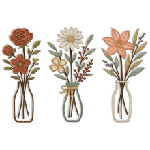 Metalen bloemen muurkunst rustieke boerderij decors-B396 7