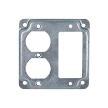 4x4Inch Receptacle Electrical Box Cover For-2 rectangular panel