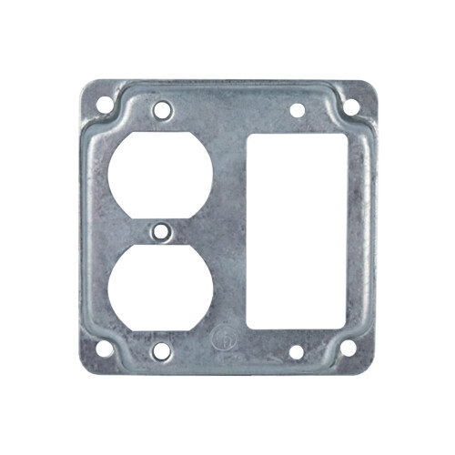 Couvercle de boîte électrique de prise-2 panneaux rectangulaires