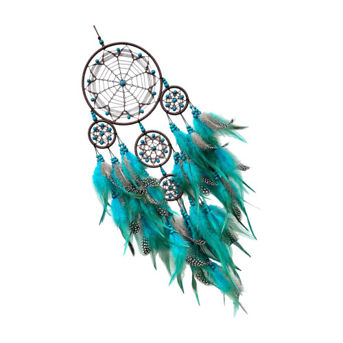 Fashionable Dreamcatchers Feathered Beads Ornament For-Blue
