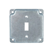 4x4Inch Receptacle Electrical Box Cover Metal Outlet Cover-A