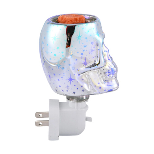 Stylish Double Function Electric Skull Candle Waxes Melter And