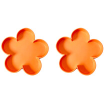 Mahjong dobbelstenen lade met stevige basis bloemplaat-Oranje