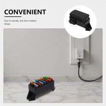 Micro Miniature Flat Plate Type Fuse Box with Fuse Tab Terminal Waterproof Dual-Row 14-Way Circuit Breaker Fuse Holder