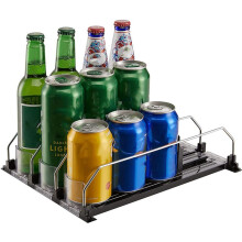 2X Soda Can Dispenser for Refrigerator with Adjustable Glide - Perfect for Soda, Beer, and Other Beverages