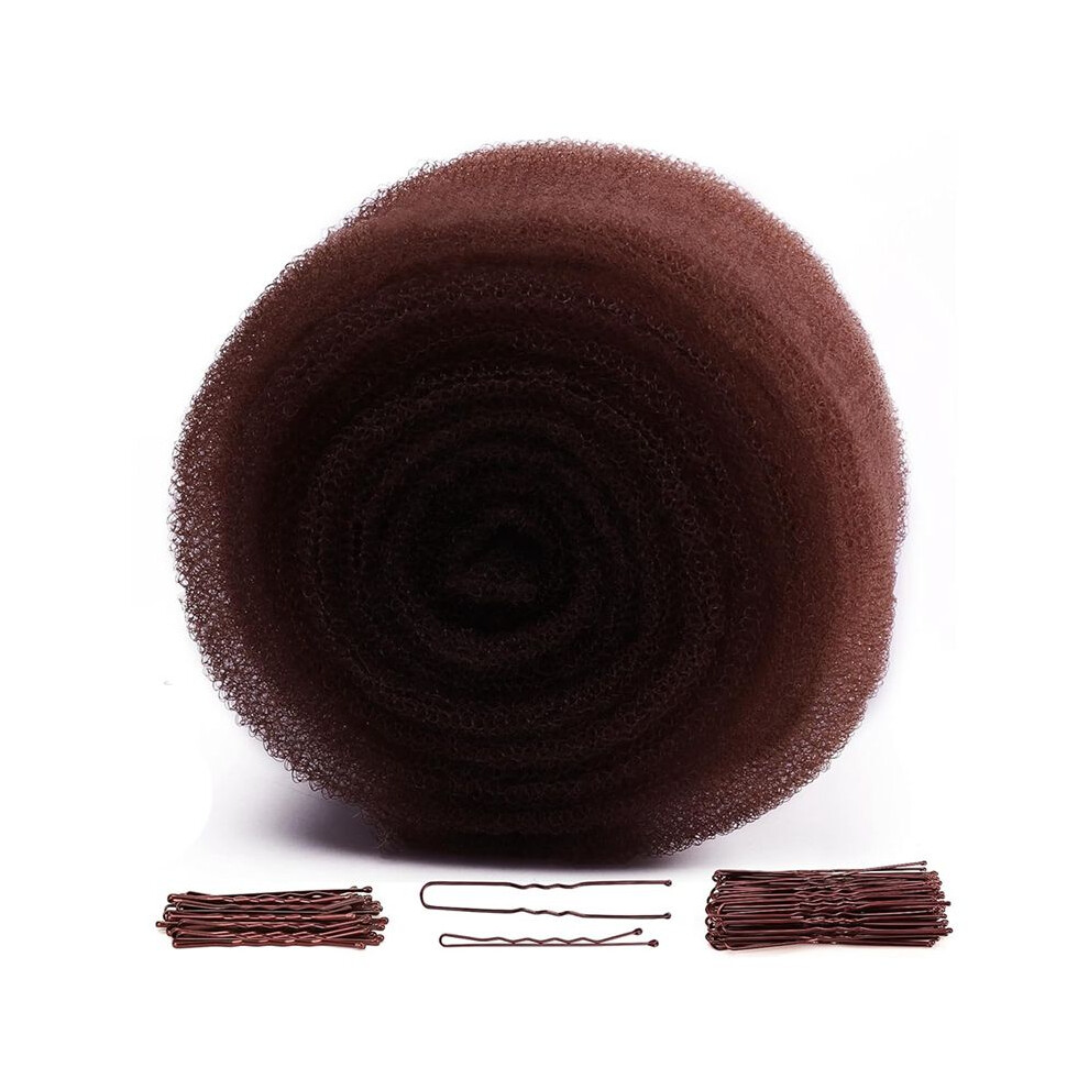 Melitt Brown Hair Filler And Hairpins For Updo, Hair Sponge For Updo, Hair Padding,Hair Donuts For Updos, Volume Hair Bumps