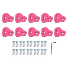 10PCS Rock Climbing Holds PE Ergonomic Hand Feeling Climbing Wall Grips for Indoor Outdoor Kids Adults