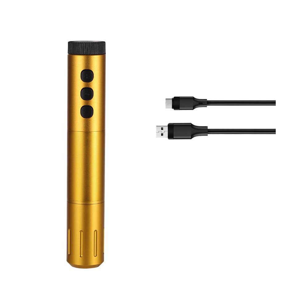 Melitt Gold Semi-Permanent Eyeliner Lips Makeup Wireless Tattoo Machine Pen Kit
