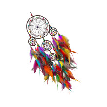 Elegant Feathered Dream Catcher Room Ornament Perfect For-color