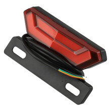 Fanale Posteriore A LED per e-Bike da 36-48 V - Luce Posteriore Impermeabile per La Guida Notturna, Compatibile con Biciclette Elettriche.