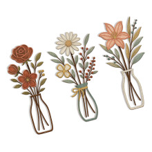 Metalen bloemen muur kunst rustieke boerderij decors-B396 7
