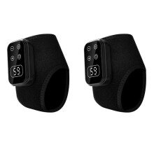 Elektrisches Fußmassagegerät mit Wärme- und Massagefunktion, Verstellbar, Wiederaufladbar, mit Knöchel- und Fersenmassagegerät und LCD-Display
