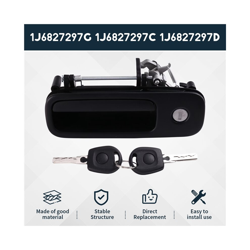 1J6827297g 1J6827565b Tailgate Rear Outer Door Handle With Lock 2 Keys For 4 Iv Lupo Arosa 1997-2006 4713168211466