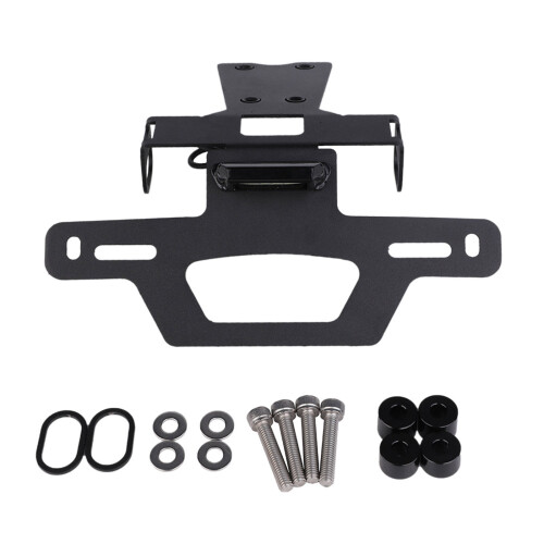 Anti support de plaque d'immatriculation de moto de rouille avec
