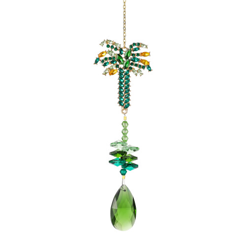Crystal Suncatchers for Window Hanging-green tree pendant