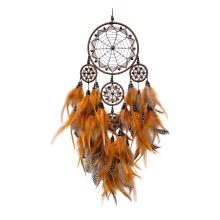 Stylish Dream Catcher Handcrafted Home Accent For-Coffee color