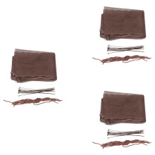 3X Kids Stairs Safety Net Netting Protection Rail Balcony Stair Fence Balcony Baby Fence Stair Net Coffee Color