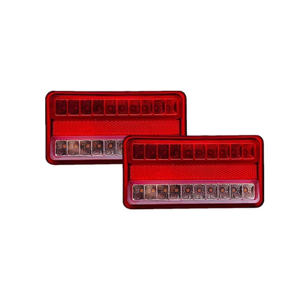 2Pcs 20Led Trailer Tail Set For Trucks Van Night Running, Signal, Brake Functionality Light 6032827833954