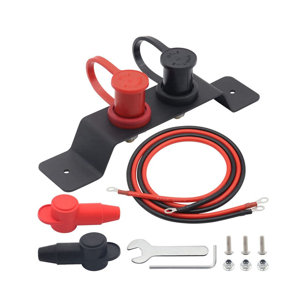 48V 250A High Volt Battery Jump Panel Post Quick Easy Charging For Atv Utv Rv Truck Water Resistant High Voltage Cables 4712459669849