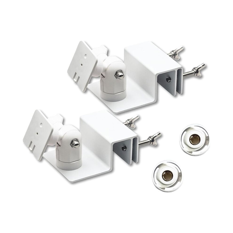 Gutter Mount With Dual Adapters For Solar Panel Or Camera, Adjustable No-Drill Roof Mount, 360 Rotatin 4712819363882