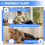 2-Way Intercom for Home, Wireless Intercom System for House with Volume and Ringtones Adjustment Rechargeable 3 Pack A 6