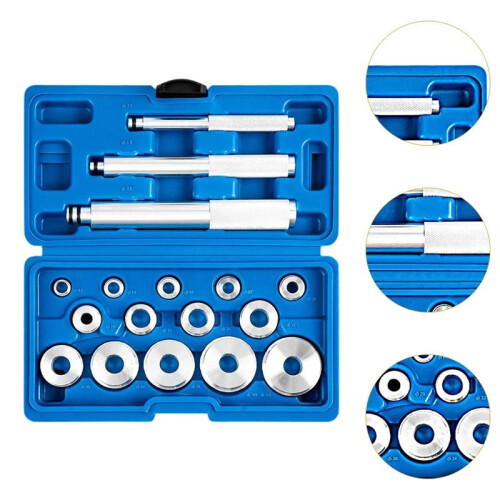 17Pcs Wheel Bearing Installation Tool Set with Storage Box Sturdy Removal Tool Bearing Puller Seal Driver