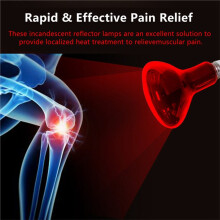 For Infrared Physiotherapy Heating Bulb R95 100W E27 Screw Base Bulbs Red Heat Bulb for Healthcare & Relax