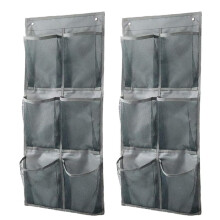 2pcs Wall Mounted Shoe Organizer Holds 6 Pairs, Adhesive Mount Shoes Holder Storage Organizer Shelf