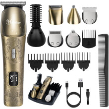 Hatteker Hair Clipper Electric Shaver Kit with Mustache Face Nose Body for Men
