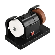 Bench Grinder, Electric Double Wheel Sharpener with Variable Speed for Polishing and Rust Removal EU Plug