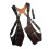 Pack classique de gilet de randonnée en cuir PU avec-brun 1