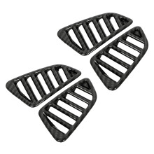 4x for Navara NP300 2016-2019 Car Carbon Air Conditioning Outlet Vent Frame Cover Trim Sticker Accessories