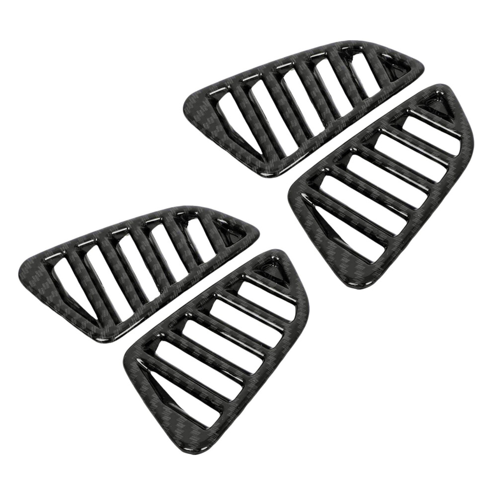 4X For Navara Np300 2016-2019 Car Carbon Air Conditioning Outlet Vent Frame Cover Trim Sticker Accessories 4712630703027